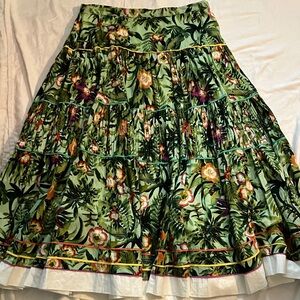 Coldwater Creek Tropical Floral Maxi Skirt